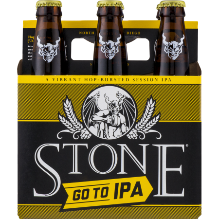 Stone Beer Stone Go to IPA, 6 Pack, 12 Fl Oz