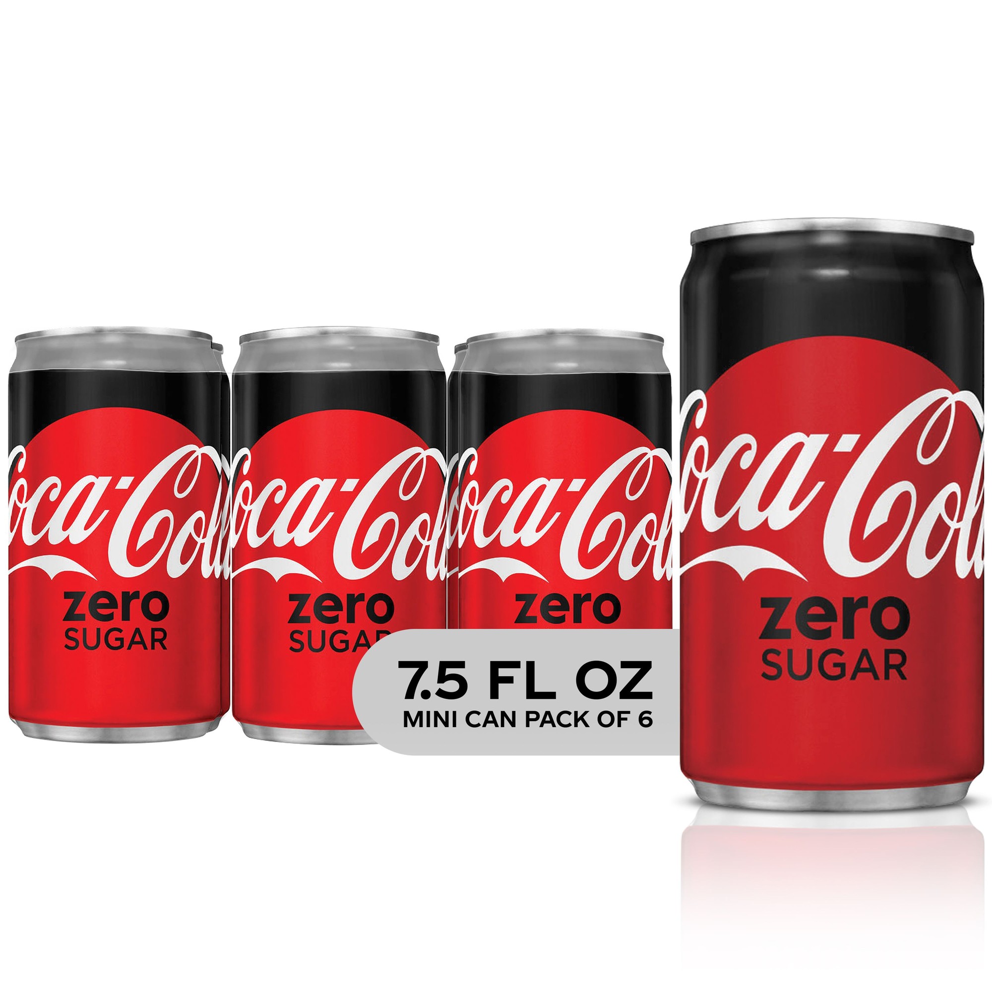 Coca-Cola Coke Zero Sugar Diet Soda Soft Drink, 7.5 Oz Cans, 6 Pack | CVS