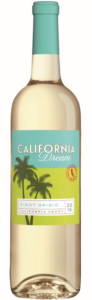 California Dream Pinot Grigio, White Wine, 750 ML
