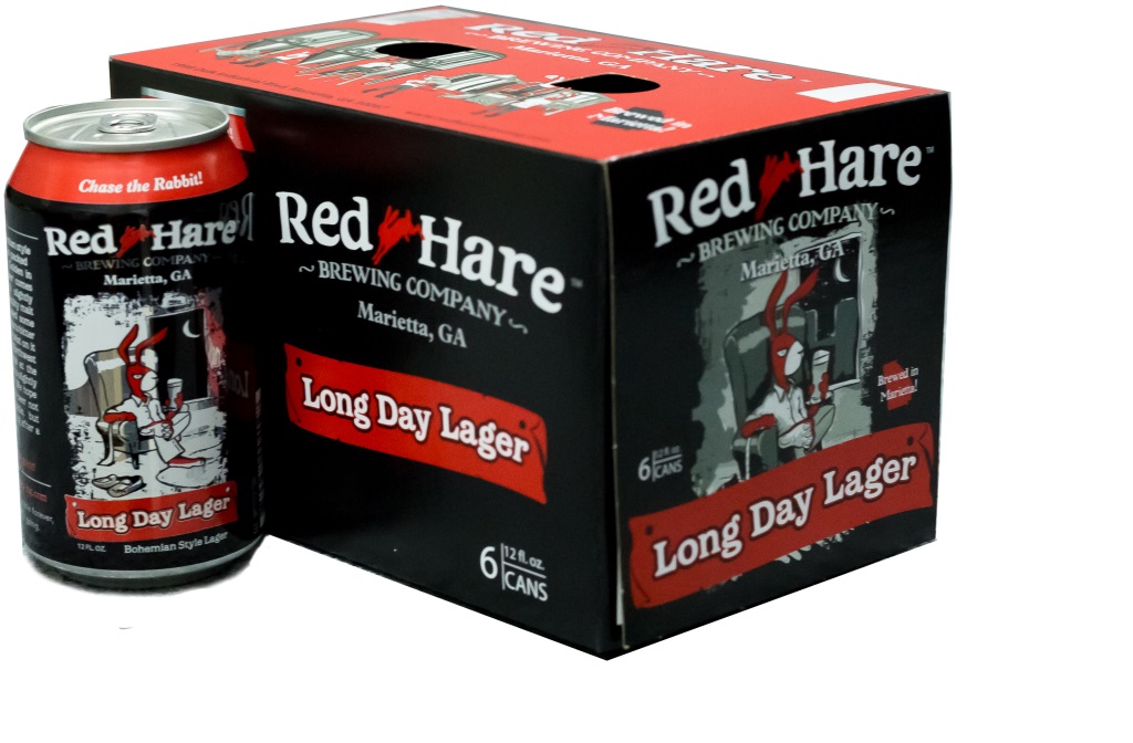 Red Hare Long Day Lager, 6 Pack, 12 Fl Oz