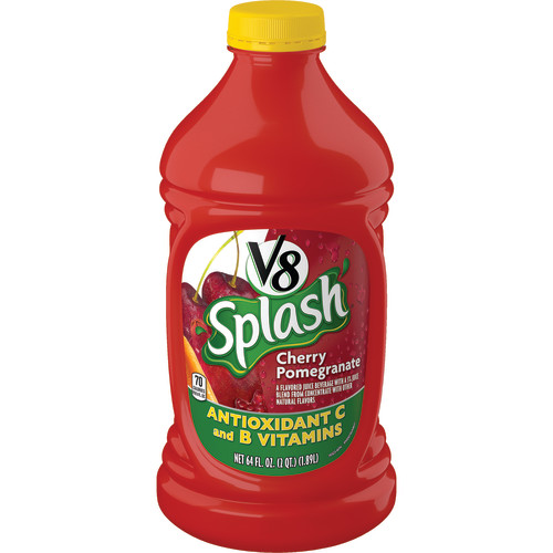 V8 Splash Cherry Pomegranate Flavored Juice Beverage  64 Fl Oz Bottle