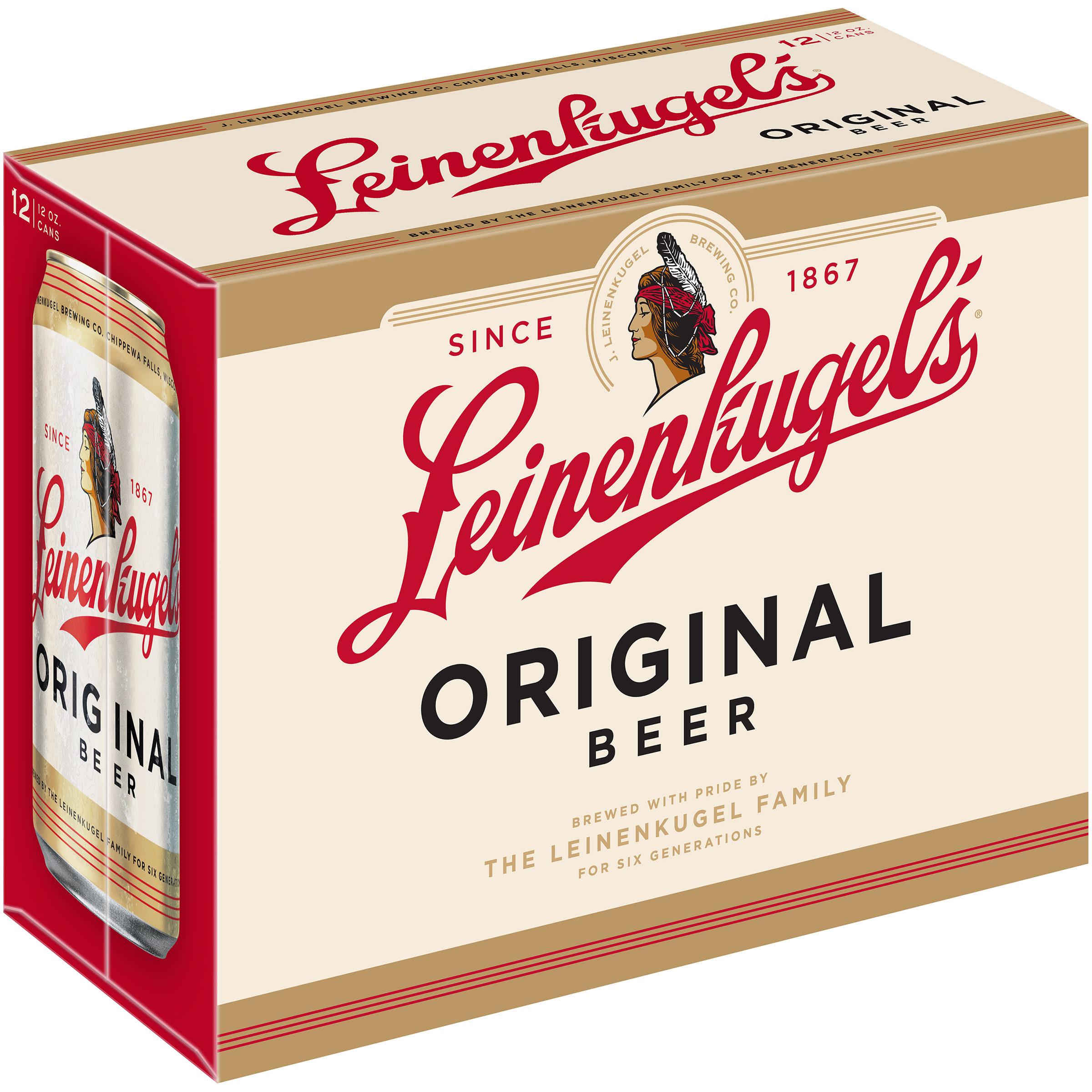 Leinenkugel's Original Ale Beer, 12 Pack, 12 Fl. Oz. Cans, 4.7% ABV