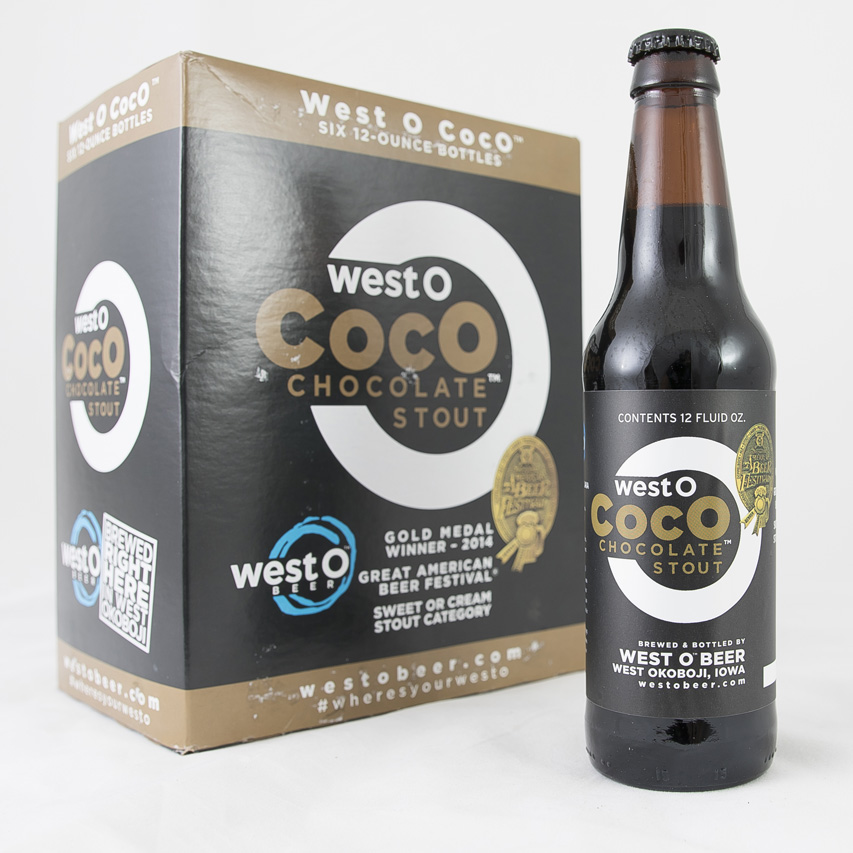 West O Beer Cocolate Stout Beer, 6 Pack, 12 Fl Oz Bottle