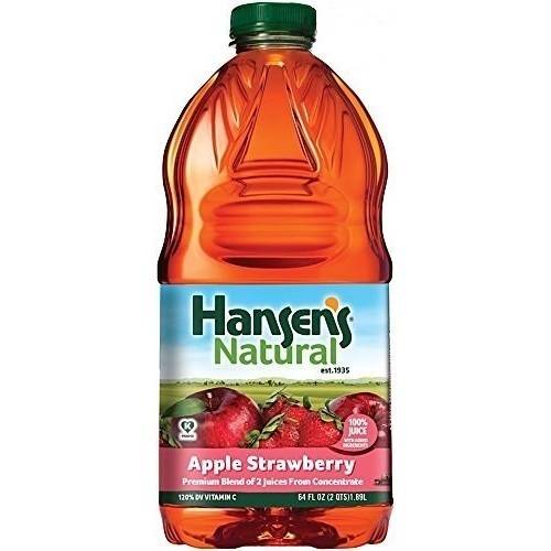 Hansen's Natural Apple Strawberry Juice, 64 Fl. Oz.