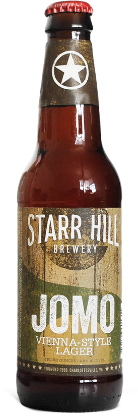 Starr Hill Brewery Jomo Vienna-Style Lager, 6 Pack 12 Fl. Oz. Bottles, 4.6% ABV