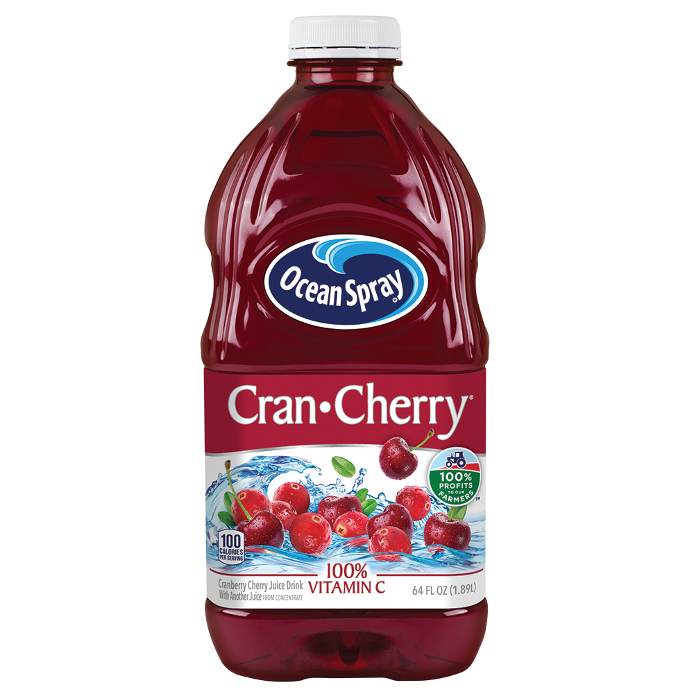 Ocean Spray, Cran Cherry Juice Drink, 64 Oz (Case of 8)