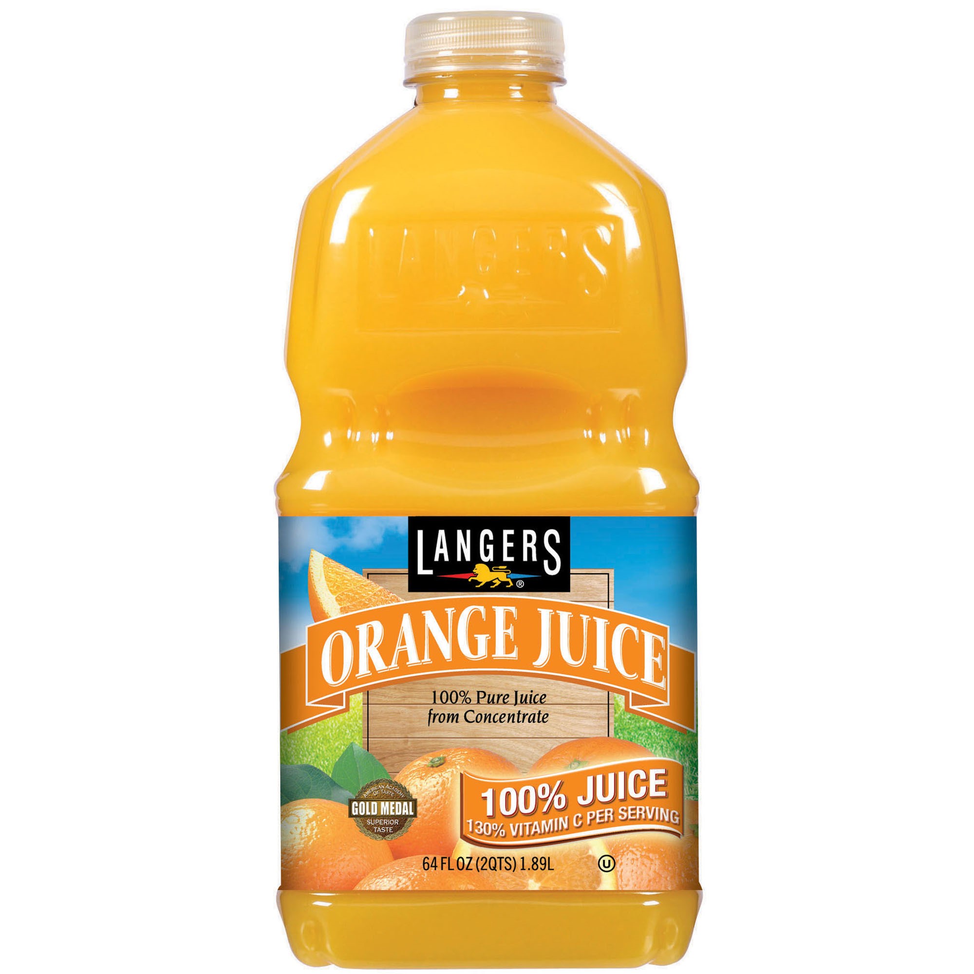 Langers Orange Juice Drink  64 Fl Oz