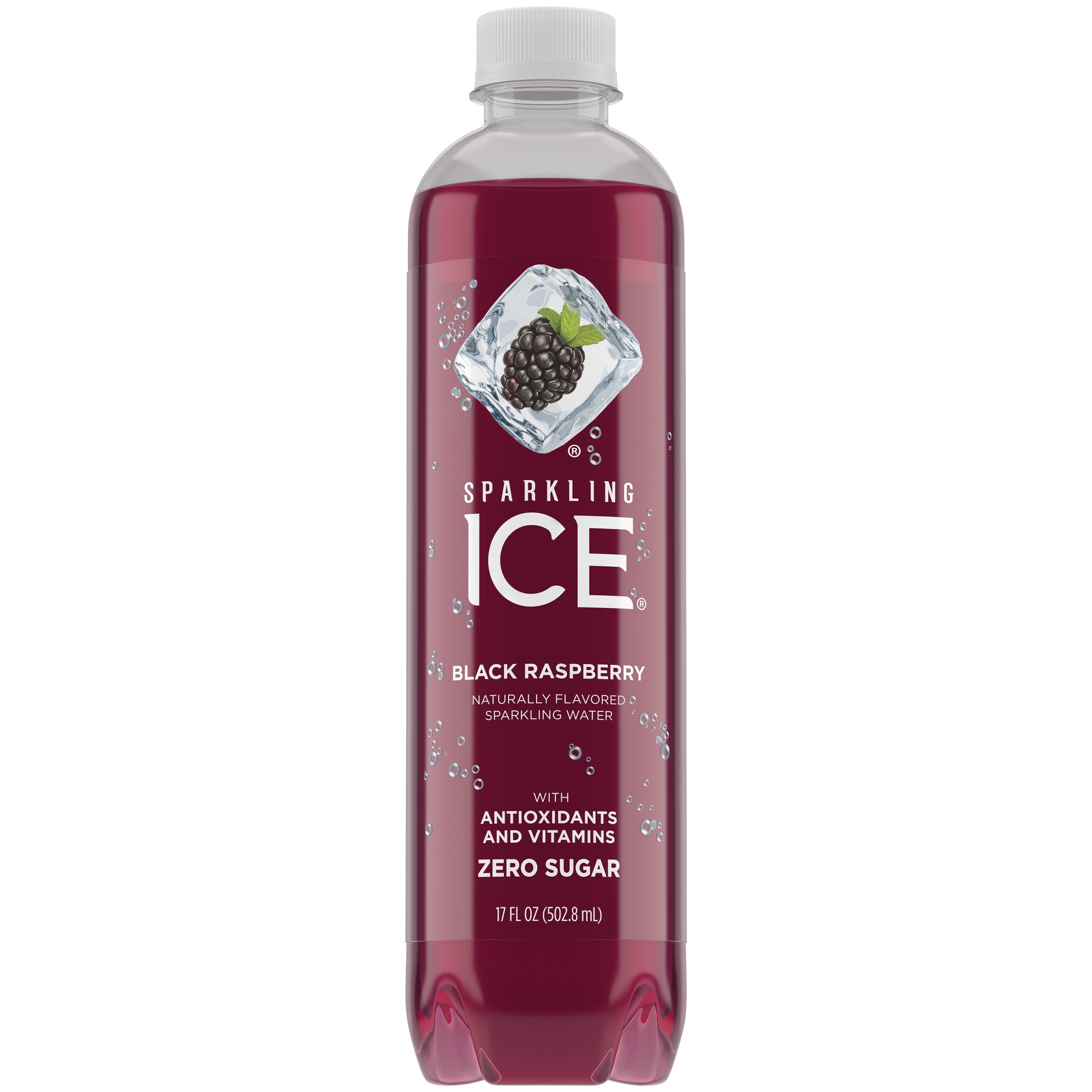Sparkling Ice Naturally Flavored Sparkling Water, Black Raspberry, 17 Fl Oz