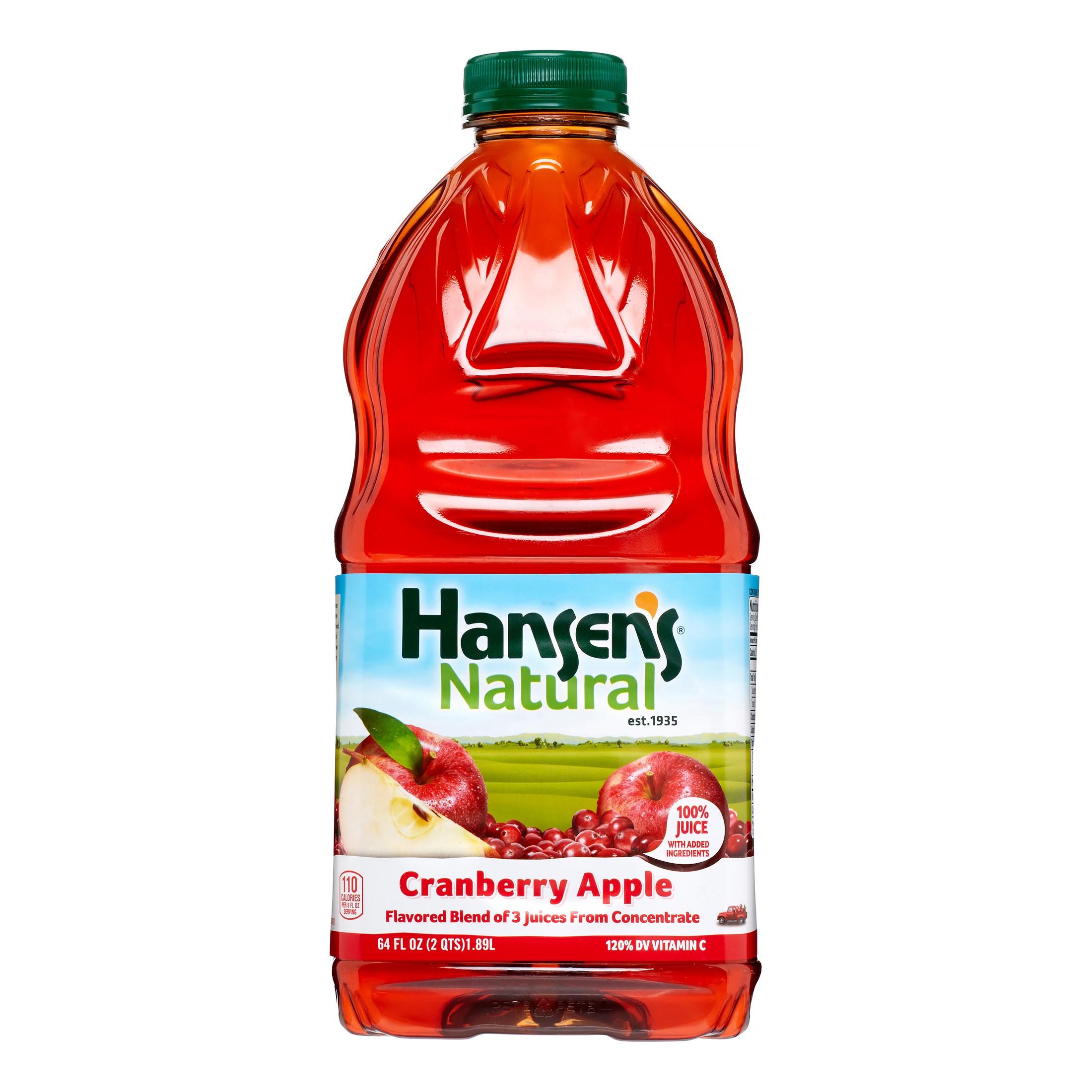 Hansen's 100% Cranberry Apple Juice, 64 Fl Oz