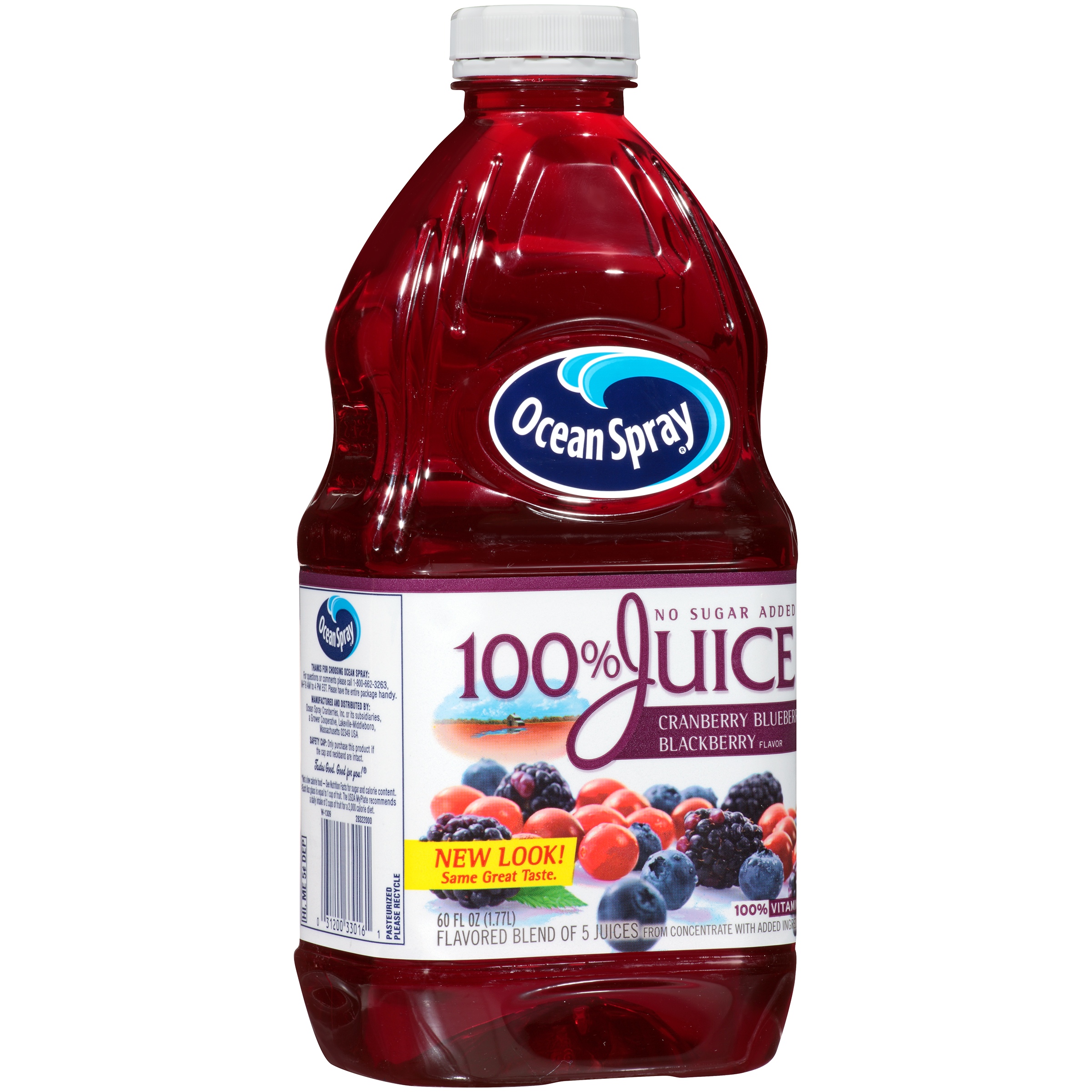Ocean Spray, 100% Juice, Cranberry, Blueberry, Blackberry