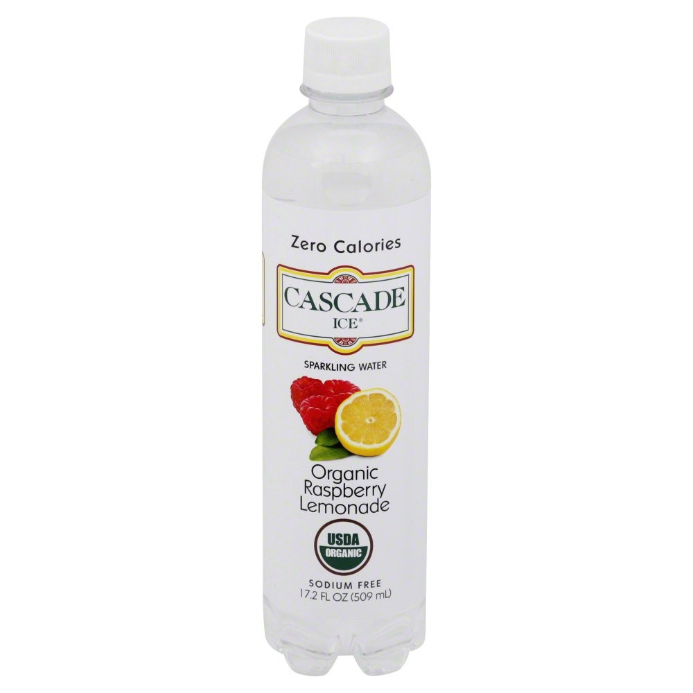Cascade Ice Naturally Flavored Sparkling Water, Organic Rasberry Lemonade, 17.2 Fl Oz