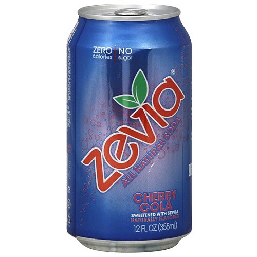 Zevia Cherry Cola All Natural Soda, 12 Fl Oz, 6 Pack, (Pack of 4)