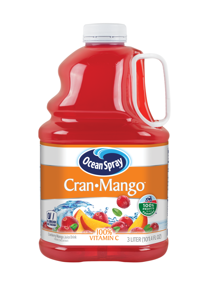 Ocean Spray, Cranberry Mango Juice Drink, 101.4 Oz (Case of 6)