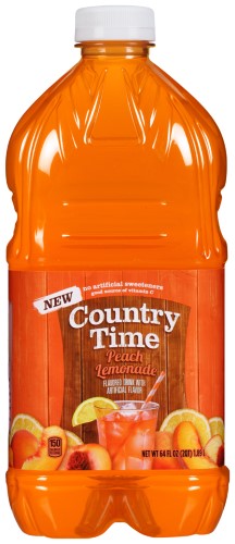 Country Time Fruit Juice, Peach Lemonade, 64 Fl Oz, 1 Count