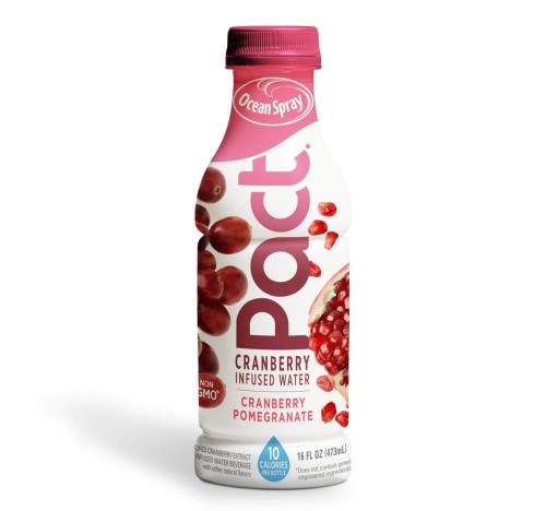 Ocean Spray Pact Cranberry Pomegranate Infused Water, 16 Fl Oz (Pack of 12)