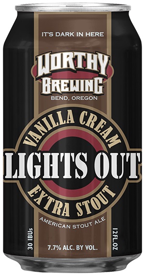 Worthy Brewing Worthy Lights Out Stout, 6 Pack, 12 Fl Oz Can