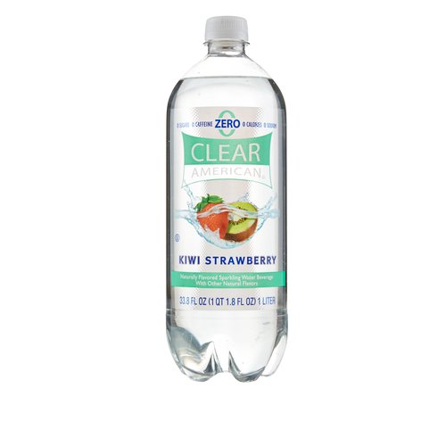 Clear American Kiwi Strawberry Sparkling Water, 33.8 Fl. Oz. Image