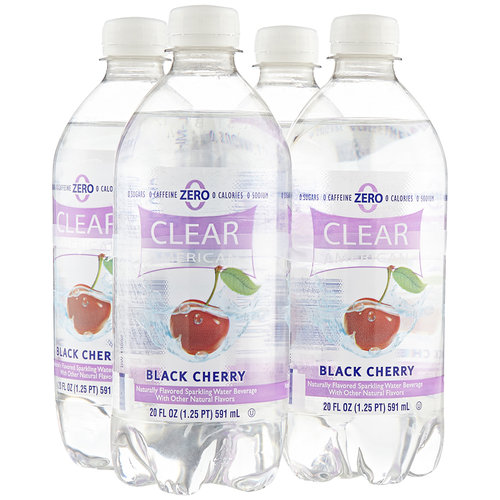 Clear American Black Cherry Sparkling Water, 20 Fl. Oz. Image