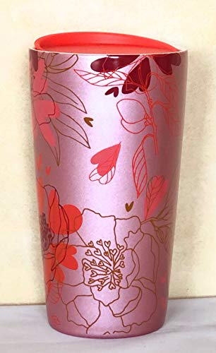 Starbucks 2021 Valentine's Day Limited Edition Floral Double Walled Ceramic Travel Tumbler, 12 Oz thumbnail