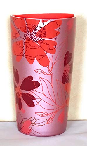 Starbucks 2021 Valentine's Day Limited Edition Floral Double Walled Ceramic Travel Tumbler, 12 Oz thumbnail