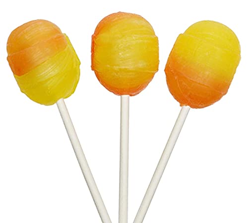 Charms Candy Corn Super Blow Pops - Candy Corn Charms Lollipops with Centre Filled Bubble - Halloween Lollipops 48-Piece Box thumbnail