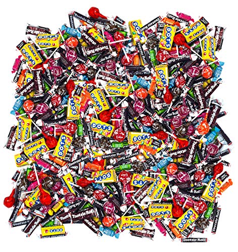 Candy Bulk Wholesale Assortment Tootsie Roll DOTS Fruit Chews Tootsie Pops Variety Mix 170-Ounce 415-Piece Bag