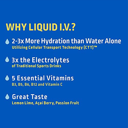 Liquid I.V. Hydration Multiplier - Lemon Lime - Hydration Powder Packets | Electrolyte Supplement Drink Mix | Low Sugar | Easy Open Single-Serving Sti thumbnail