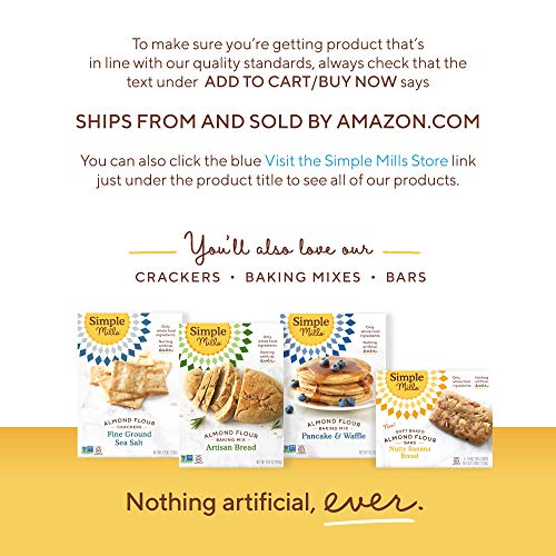 Simple Mills Almond Flour Cinnamon Cookies, Gluten Free and Delicious Crunchy Cookies, Organic Coconut Oil, Good for Snacks, Made with Whole Foods, 3 thumbnail