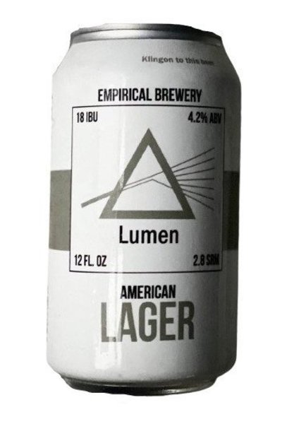 Empirical Brewery - Lumen Light Lager - Beer - 6x 12oz Cans
