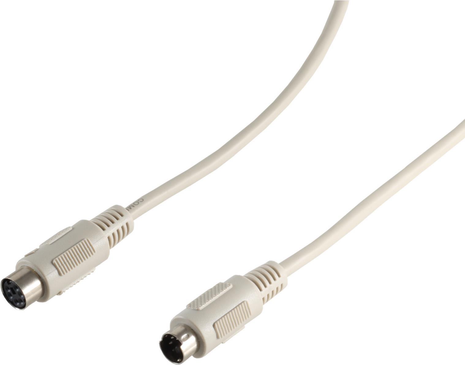 ShiverPeaks S/CONN Maximum Connectivity PS2 Verlängerung, 6-pol. Mini DIN-Stecker Auf 6-pol. Mini DIN-Kupplung, 3,0m (78106-3)