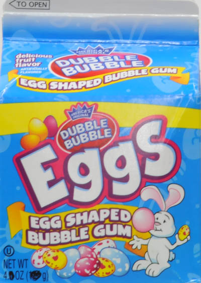 Dubble Bubble Easter Egg Bubble Gum - 4 Oz Milk Carton