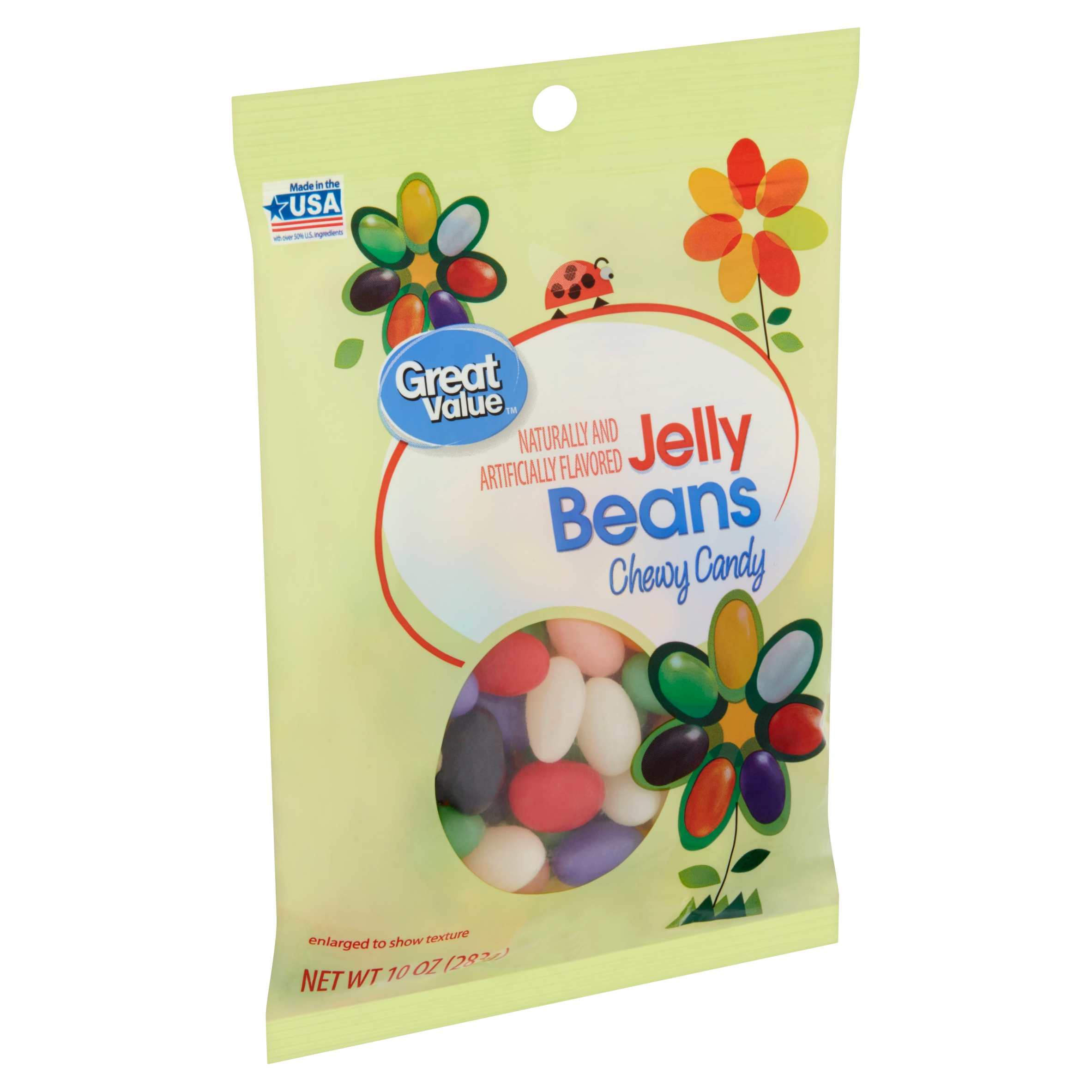 Great Value Jelly Beans Chewy Candy, 10 Oz Image