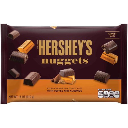 Hershey's Nuggets Extra Creamy Milk Chocolate with Toffee & Almonds, 18 Oz