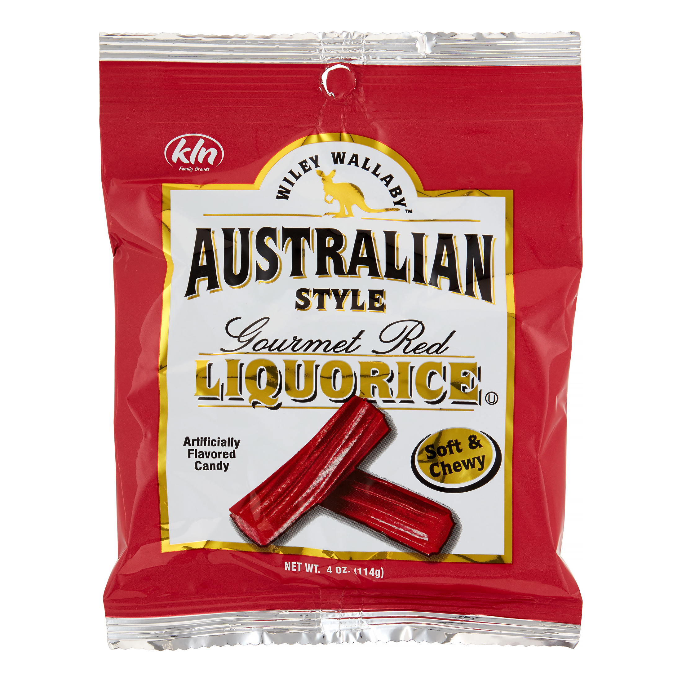 Wiley Wallaby Soft & Chewy Classic Red Licorice  4 Oz.