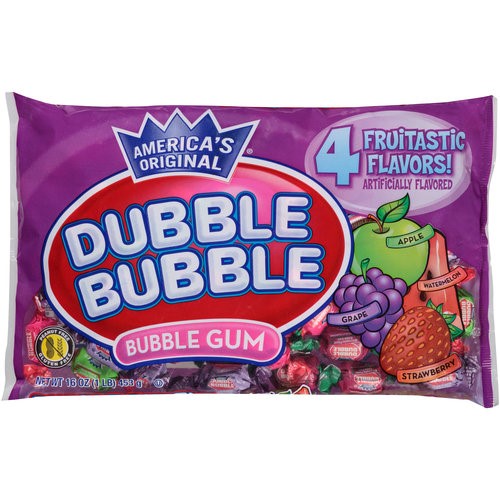 (2 Pack) Dubble Bubble Bubble Gum, Assorted Flavors, 16 Oz