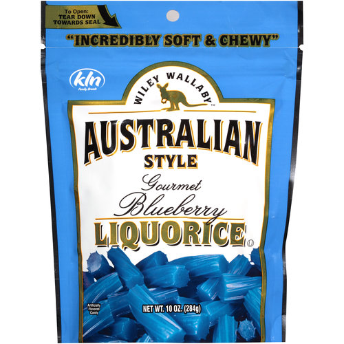 Wiley Wallaby Australian Style Gourmet Blueberry Liquorice, 10 Oz.