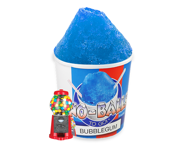 New Orleans Famous Sno-Balls to Go! BUBBLE GUM 16 OZ PINT SNO-BALL