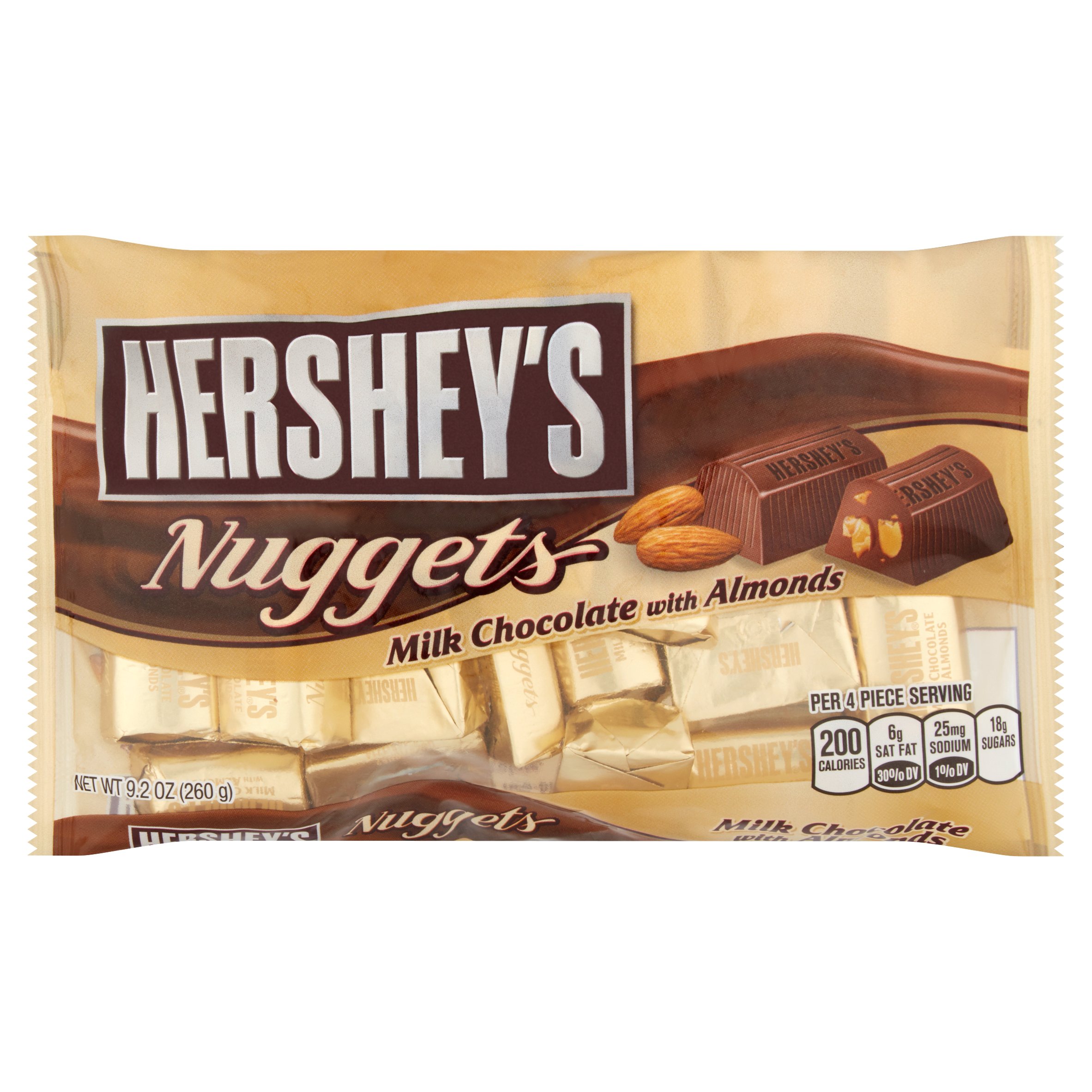Hershey's Nuggets Milk Chocolate with Almonds, 9.2 Oz.