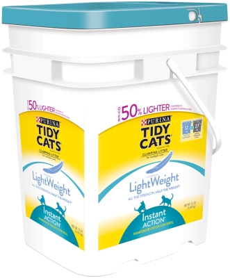 Purina Tidy Cats LightWeight Instant Action Clumping Litter for Multiple Cats, 12 Lb.