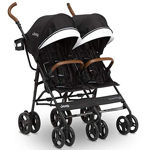 PowerGlyde Plus Side X Side Double Stroller in Black - Jeep 11808-001