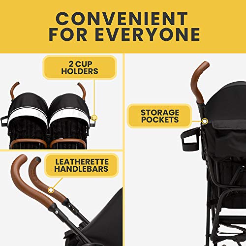 PowerGlyde Plus Side X Side Double Stroller in Black - Jeep 11808-001 thumbnail
