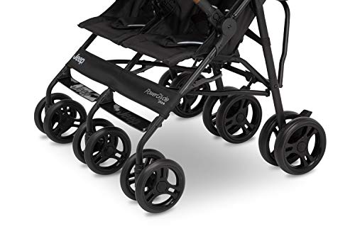 PowerGlyde Plus Side X Side Double Stroller in Black - Jeep 11808-001 thumbnail