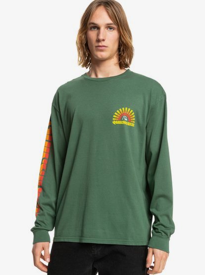Golden Hour - Long Sleeve T-Shirt for Men - Green - Quiksilver