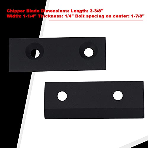 HandyTek Shredder/Chipper Blade Kit W/Screws 742-0544,742-0571,942-0571,981-0490,781-0490 Compatible with Craftsman/Troy-Bilt/MTD thumbnail