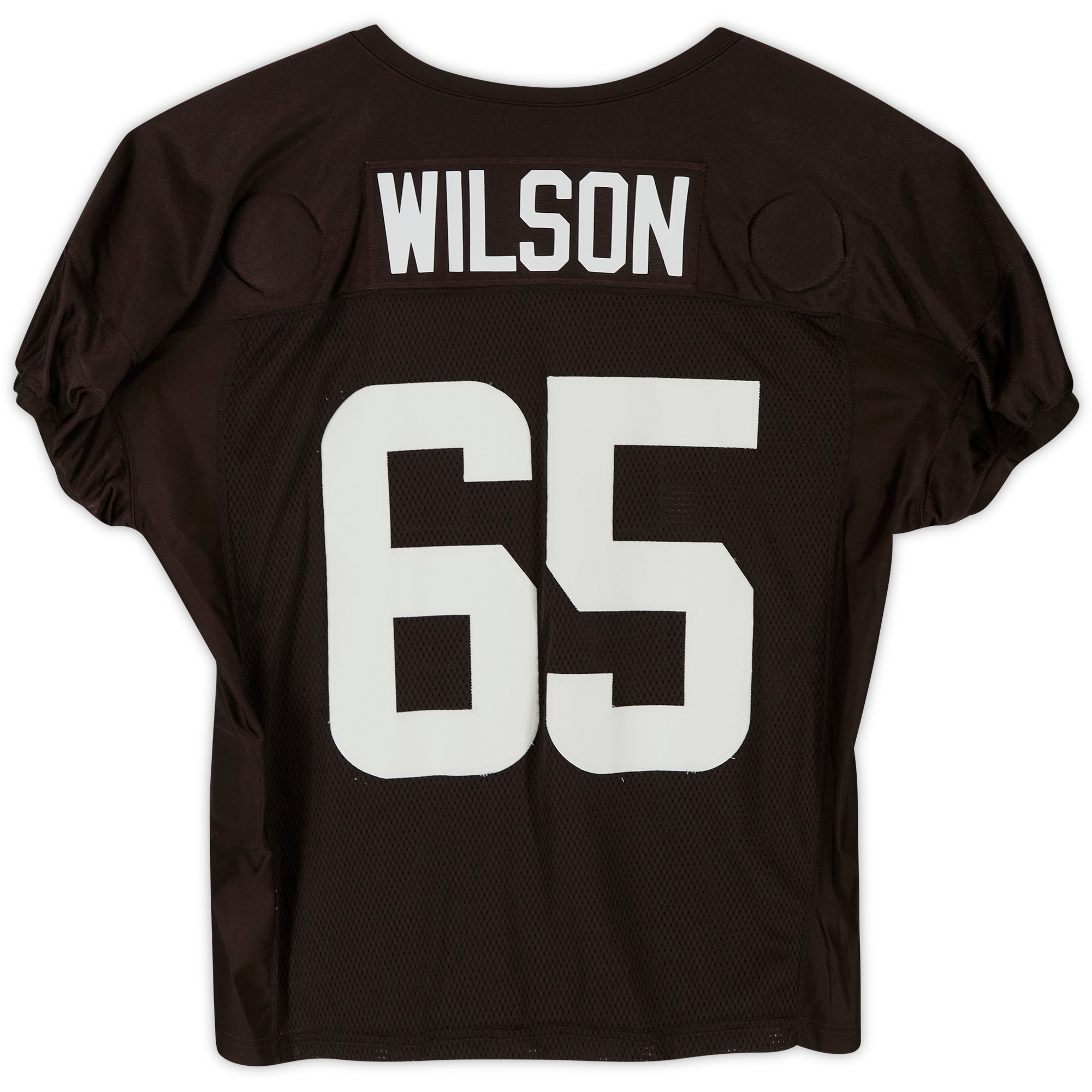 Marvin Wilson Cleveland Browns Nike Practice-Used #65 Brown Mesh Jersey from the 2020 NFL Season - Size 56