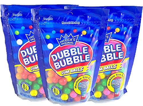 Dubble Bubble  Gum Balls  Machine Size Refills Assorted Fruit Flavor  7 Oz
