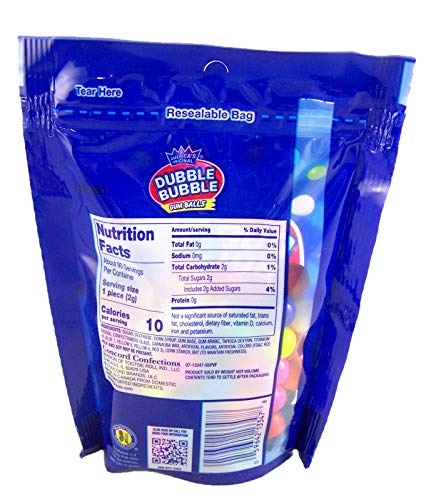 Dubble Bubble  Gum Balls  Machine Size Refills Assorted Fruit Flavor  7 Oz thumbnail