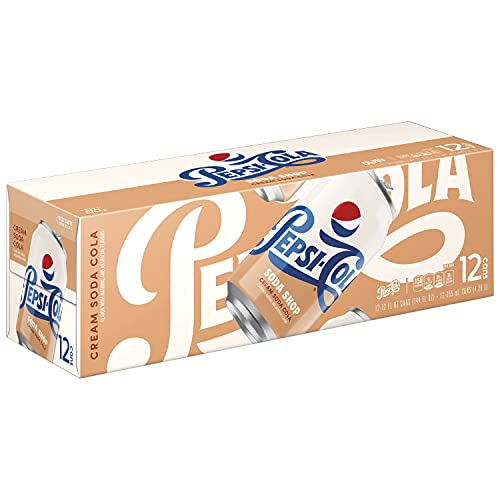 Pepsi Soda Shop  Cream Soda Cola  12 Fl Oz  12 Count Cans
