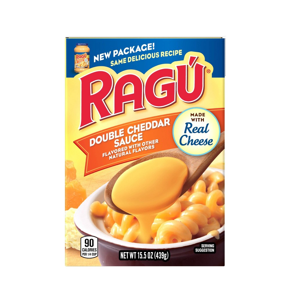Ragu Double Cheddar Sauce  Made with Real Cheese  15.5 Oz Tetra Pack