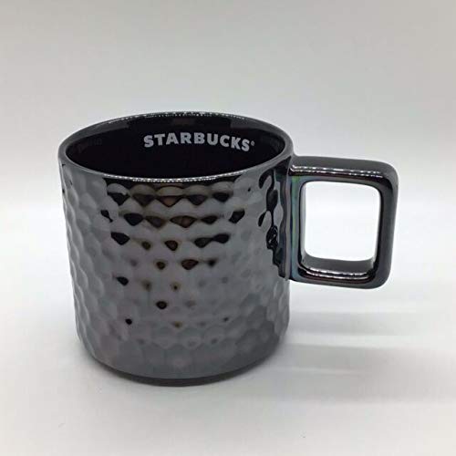 Starbucks 2019 Holiday Season Black Shiny Ceramic Coffee- Tea Mug, 12 Fl Oz